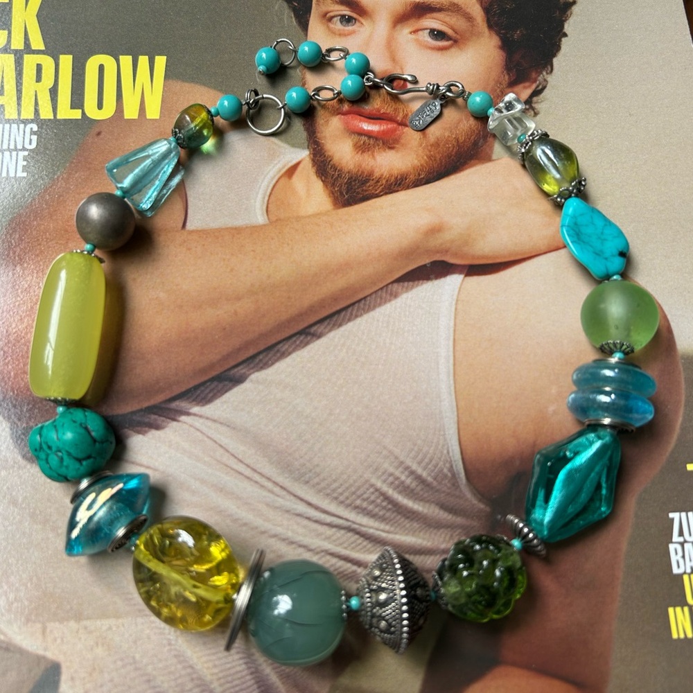 OTRESKA Chunky, Faux Turquoise, Bauble Collar Necklace
